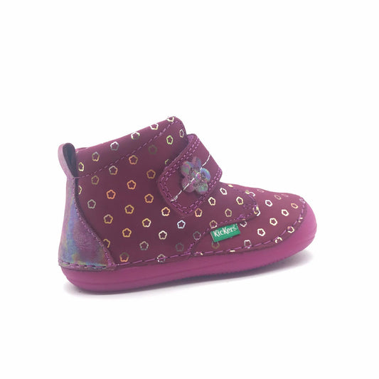 Sabio light pink ankle boots for baby - Kickers © Official website